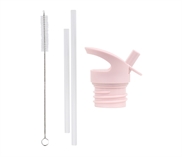 Låg, sugerør og børstesæt - Hearts